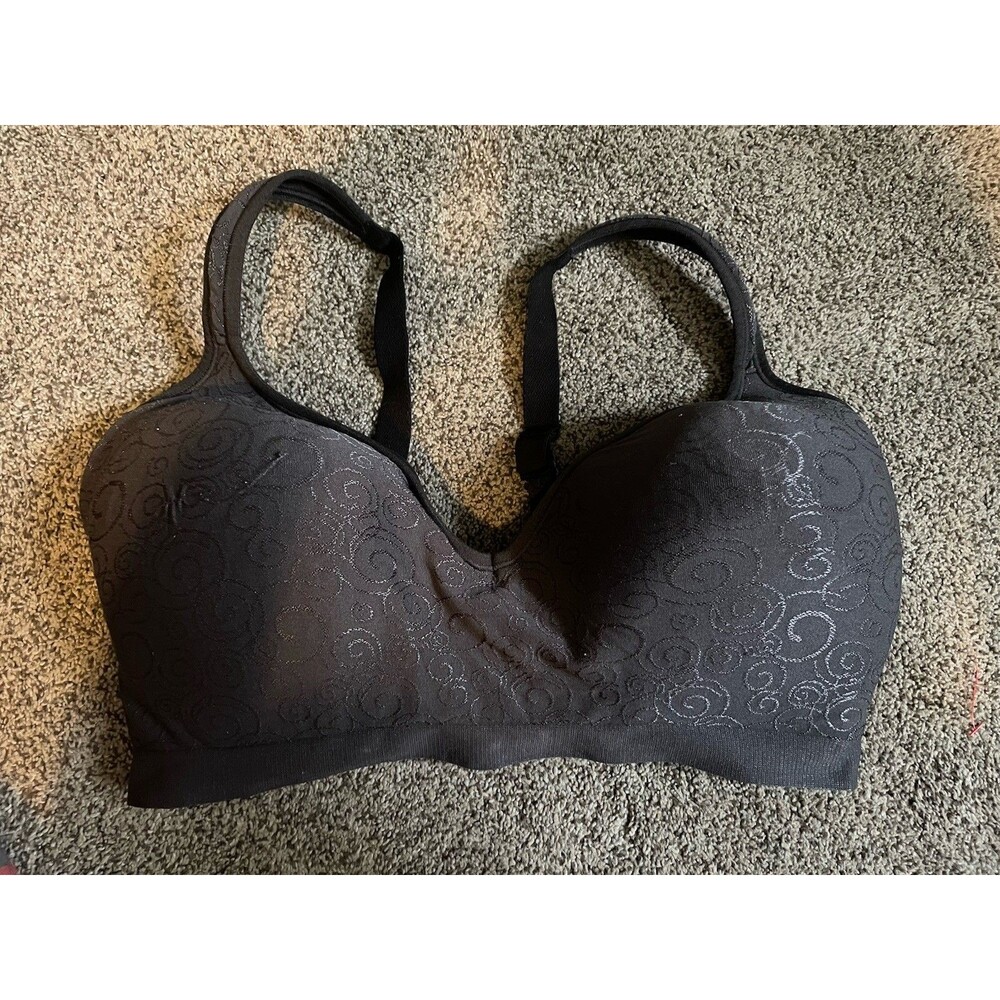 Bali  40DD Black Comfort Revolution Shaping Wireless Smoothing Bra DF3463